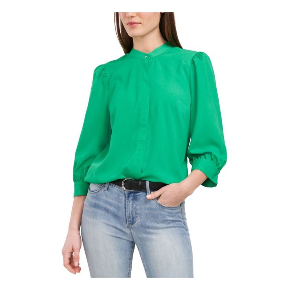 RILEY&RAE Womens Green Blouse M